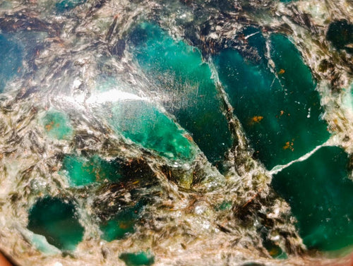 Polished Emerald Mica 'Mutokolite' Standing Display Pieces x 4 From Mutoko, Zimbabwe - Toprock Gemstones and Minerals 