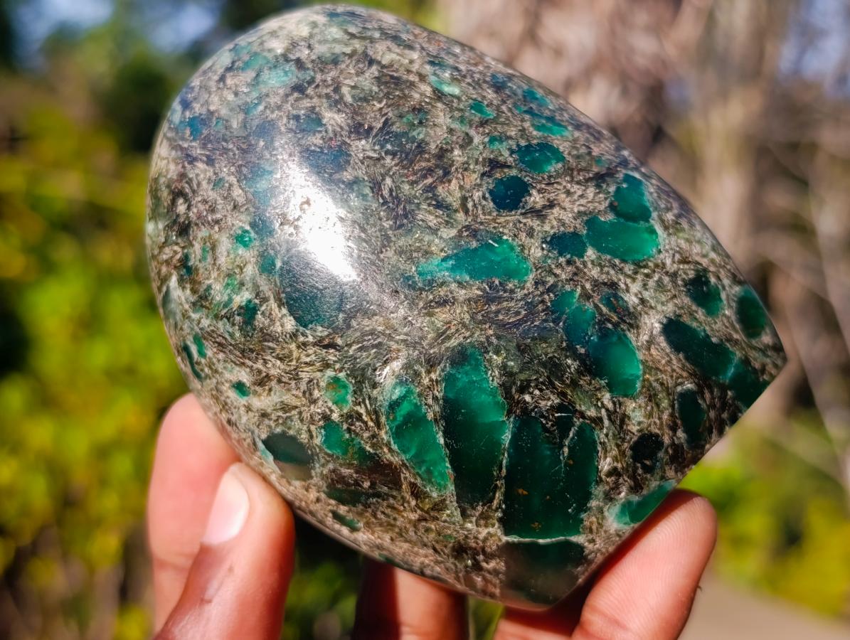 Polished Emerald Mica 'Mutokolite' Standing Display Pieces x 4 From Mutoko, Zimbabwe - Toprock Gemstones and Minerals 