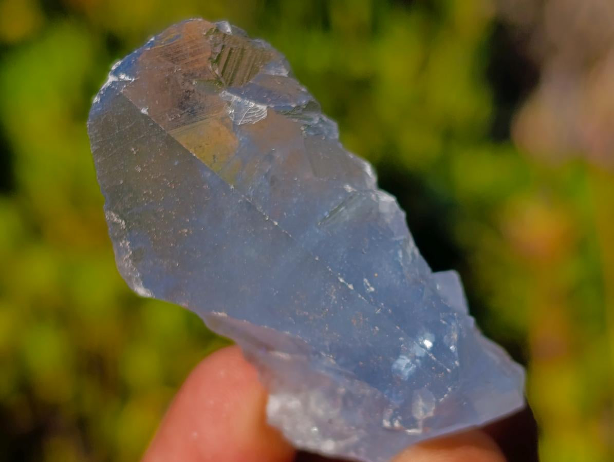 Natural Blue Celestite Single Crystals x 20 From Sakoany, Madagascar - Toprock Gemstones and Minerals 