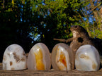 Polished Banded Agate Display Crystals x 4 From Madagascar - Toprock Gemstones and Minerals 