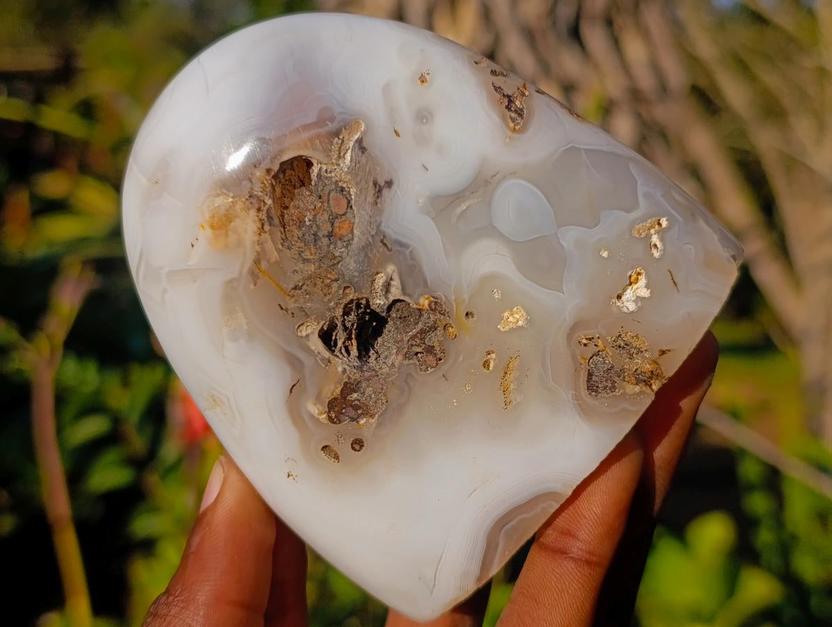 Polished Banded Agate Display Crystals x 4 From Madagascar - Toprock Gemstones and Minerals 