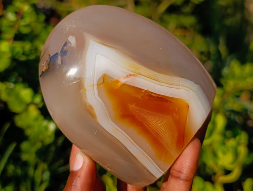 Polished Banded Agate Display Crystals x 4 From Madagascar - Toprock Gemstones and Minerals 