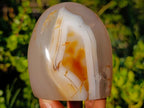 Polished Banded Agate Display Crystals x 4 From Madagascar - Toprock Gemstones and Minerals 