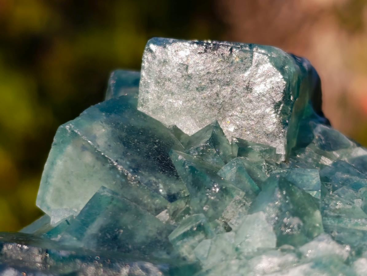 Natural Large Green Cubic Fluorite Specimens x 2 From Mandrosonoro, Madagascar - Toprock Gemstones and Minerals 