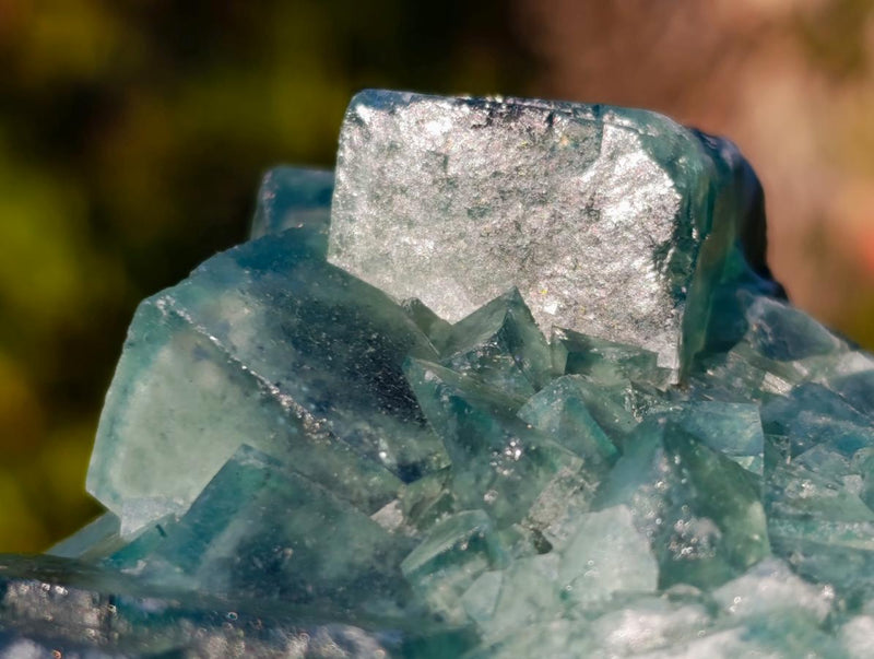 Natural Large Green Cubic Fluorite Specimens x 2 From Mandrosonoro, Madagascar - Toprock Gemstones and Minerals 