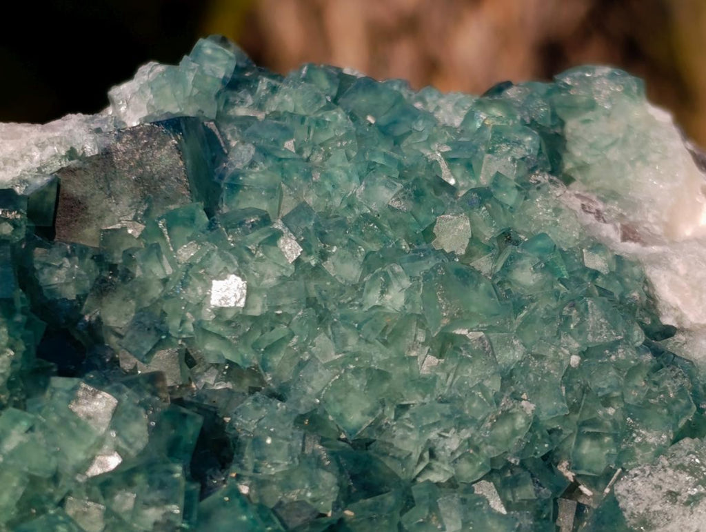 Natural Large Green Cubic Fluorite Specimens x 2 From Mandrosonoro, Madagascar - Toprock Gemstones and Minerals 