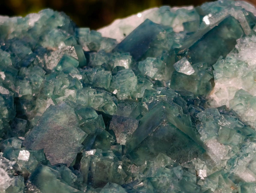Natural Large Green Cubic Fluorite Specimens x 2 From Mandrosonoro, Madagascar - Toprock Gemstones and Minerals 