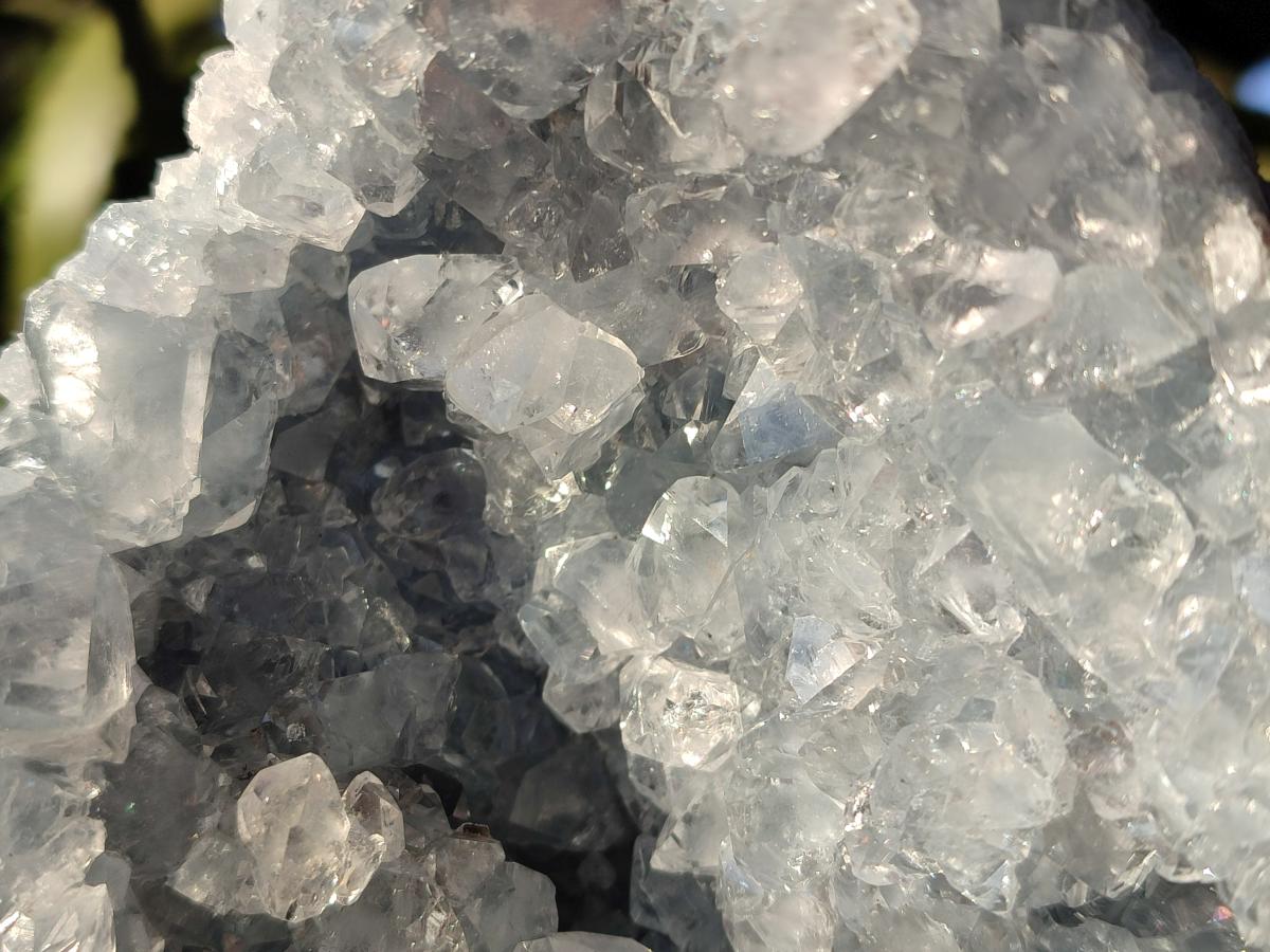 Natural Large Blue Celestite Geode Specimen x 1 From Sakoany, Madagascar - Toprock Gemstones and Minerals 