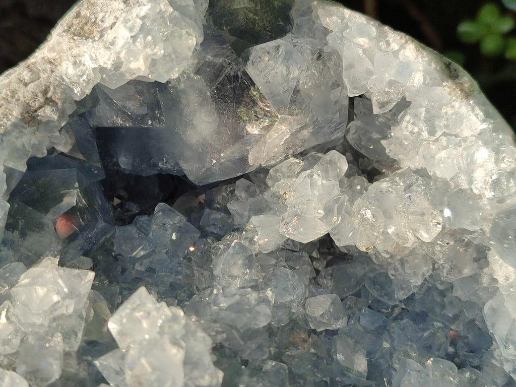 Natural Large Blue Celestite Geode Specimen x 1 From Sakoany, Madagascar - Toprock Gemstones and Minerals 
