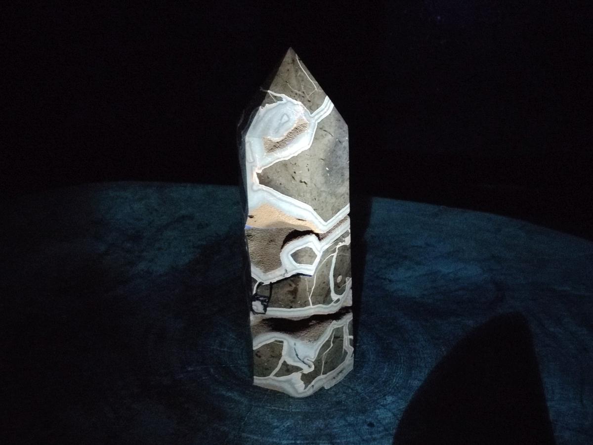 Polished Septerye Sauvage Display Crystal Tower with Vugs x 1 From Mahajanga, Madagascar - Toprock Gemstones and Minerals 