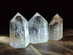 Polished Mix of Clear and Smokey Quartz Crystals x 12 From Madagascar - Toprock Gemstones and Minerals 