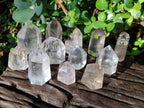 Polished Mix of Clear and Smokey Quartz Crystals x 12 From Madagascar - Toprock Gemstones and Minerals 