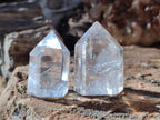 Polished Mix of Clear and Smokey Quartz Crystals x 12 From Madagascar - Toprock Gemstones and Minerals 