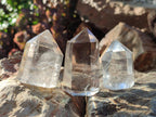 Polished Mix of Clear and Smokey Quartz Crystals x 12 From Madagascar - Toprock Gemstones and Minerals 