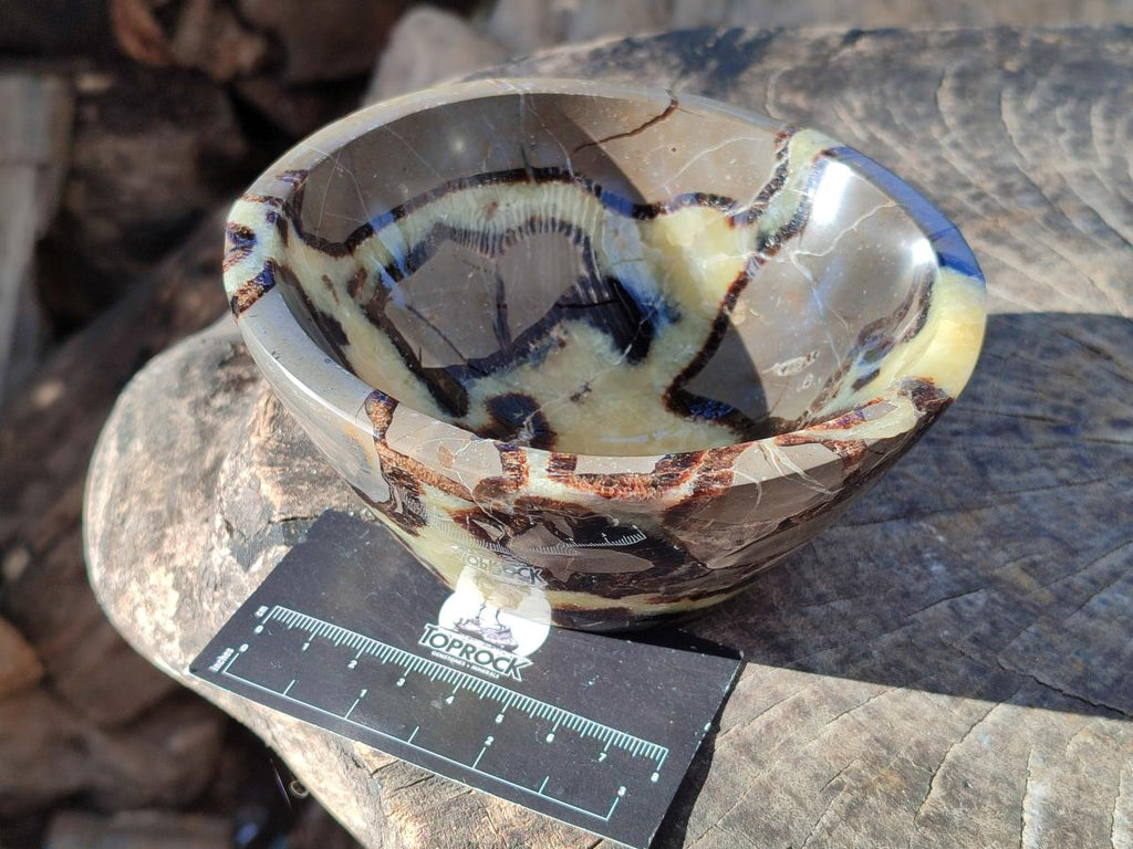 Polished Septerye Bowls x 2 From Mahajanga, Madagascar - Toprock Gemstones and Minerals 