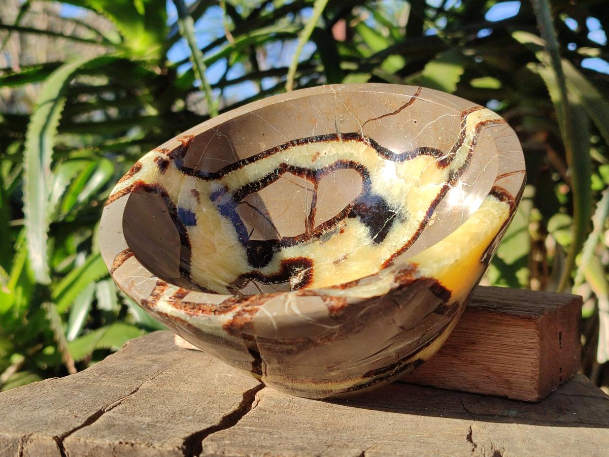 Polished Septerye Bowls x 2 From Mahajanga, Madagascar - Toprock Gemstones and Minerals 
