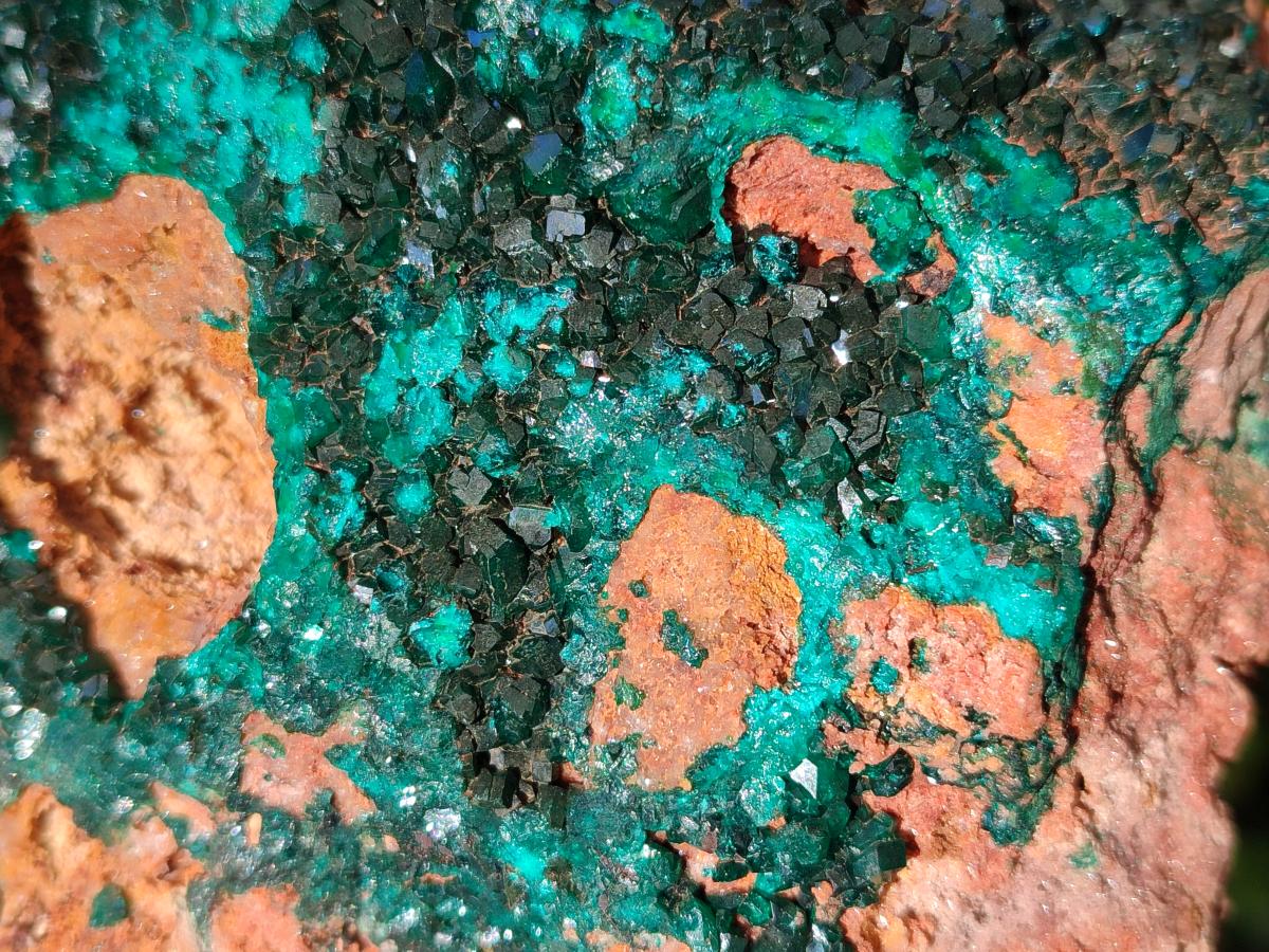 Natural Dioptase on Dolomite Specimens x 2 From Likasi, Congo - Toprock Gemstones and Minerals 