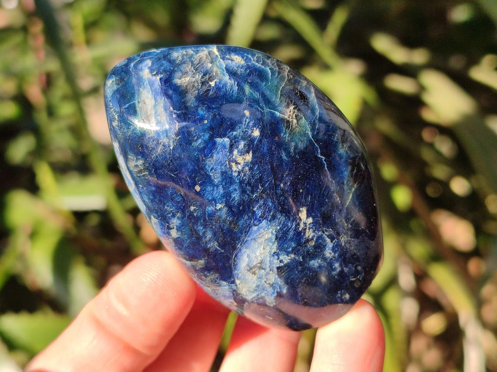 Polished Dumortierite Standing Display Pieces x 3 From Madagascar - Toprock Gemstones and Minerals 