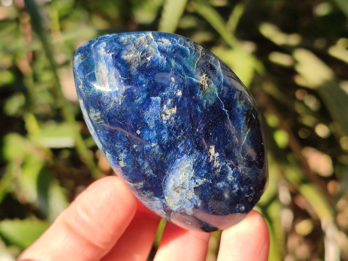 Polished Dumortierite Standing Display Pieces x 3 From Madagascar - Toprock Gemstones and Minerals 