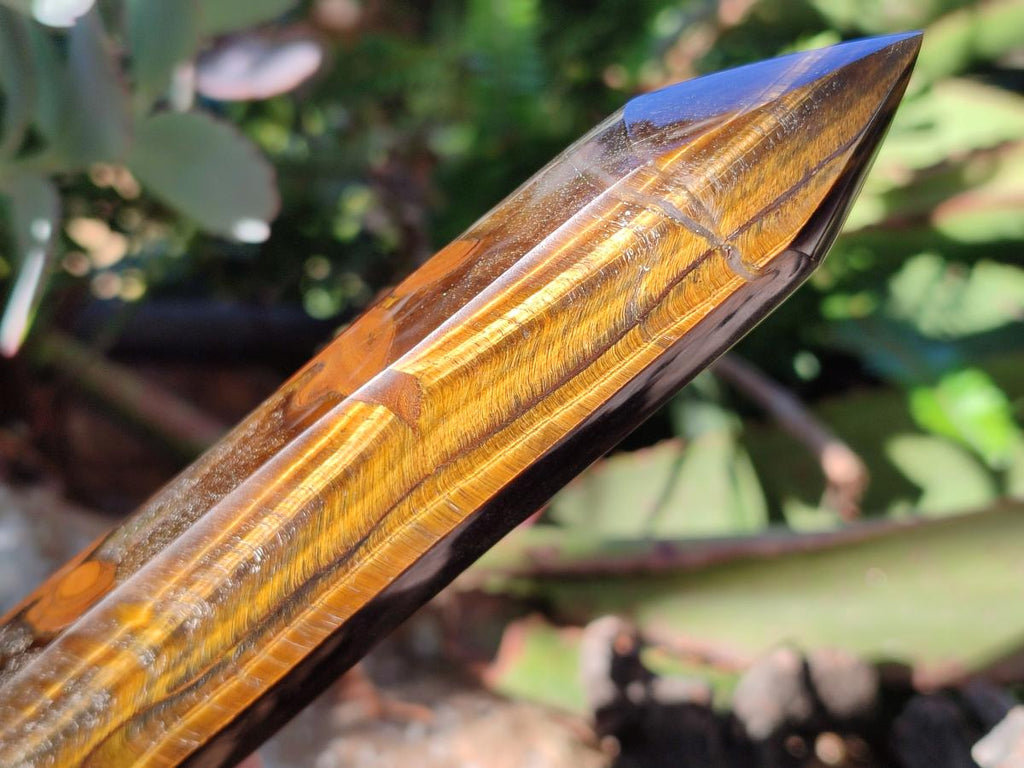 Polished Golden Tigers Eye Display Crystals x 4 From Prieska, South Africa - Toprock Gemstones and Minerals 
