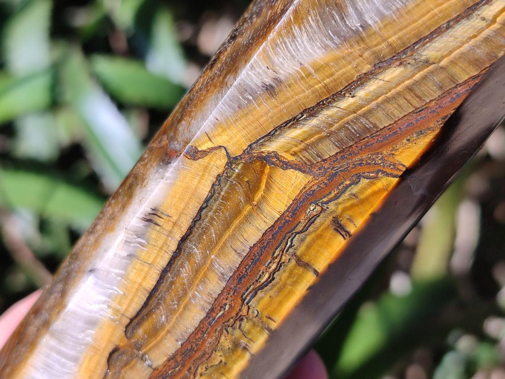 Polished Golden Tigers Eye Display Crystals x 4 From Prieska, South Africa - Toprock Gemstones and Minerals 