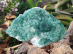 Natural Cabinet Size Green Cubic Fluorite Specimens x 2 From Mandrosonoro, Madagascar - Toprock Gemstones and Minerals 