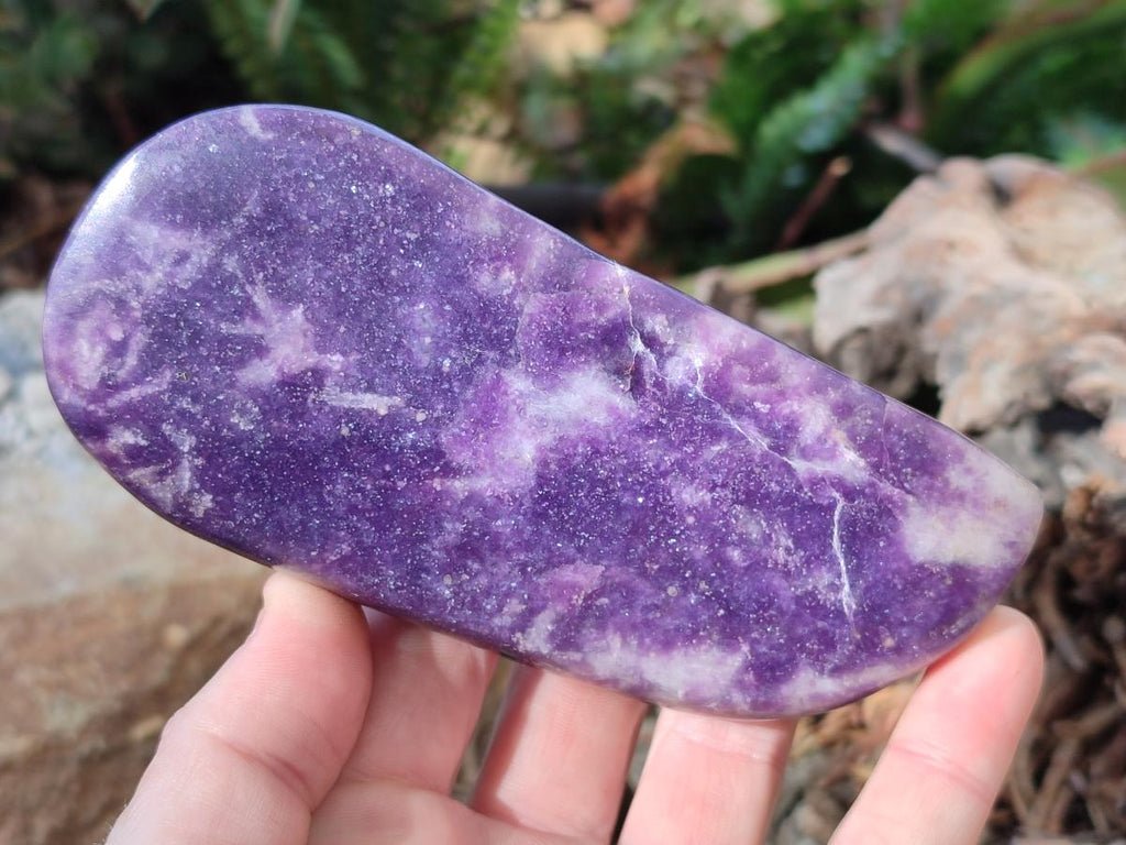 Polished Lepidolite Free Forms x 4 From Zimbabwe - Toprock Gemstones and Minerals 