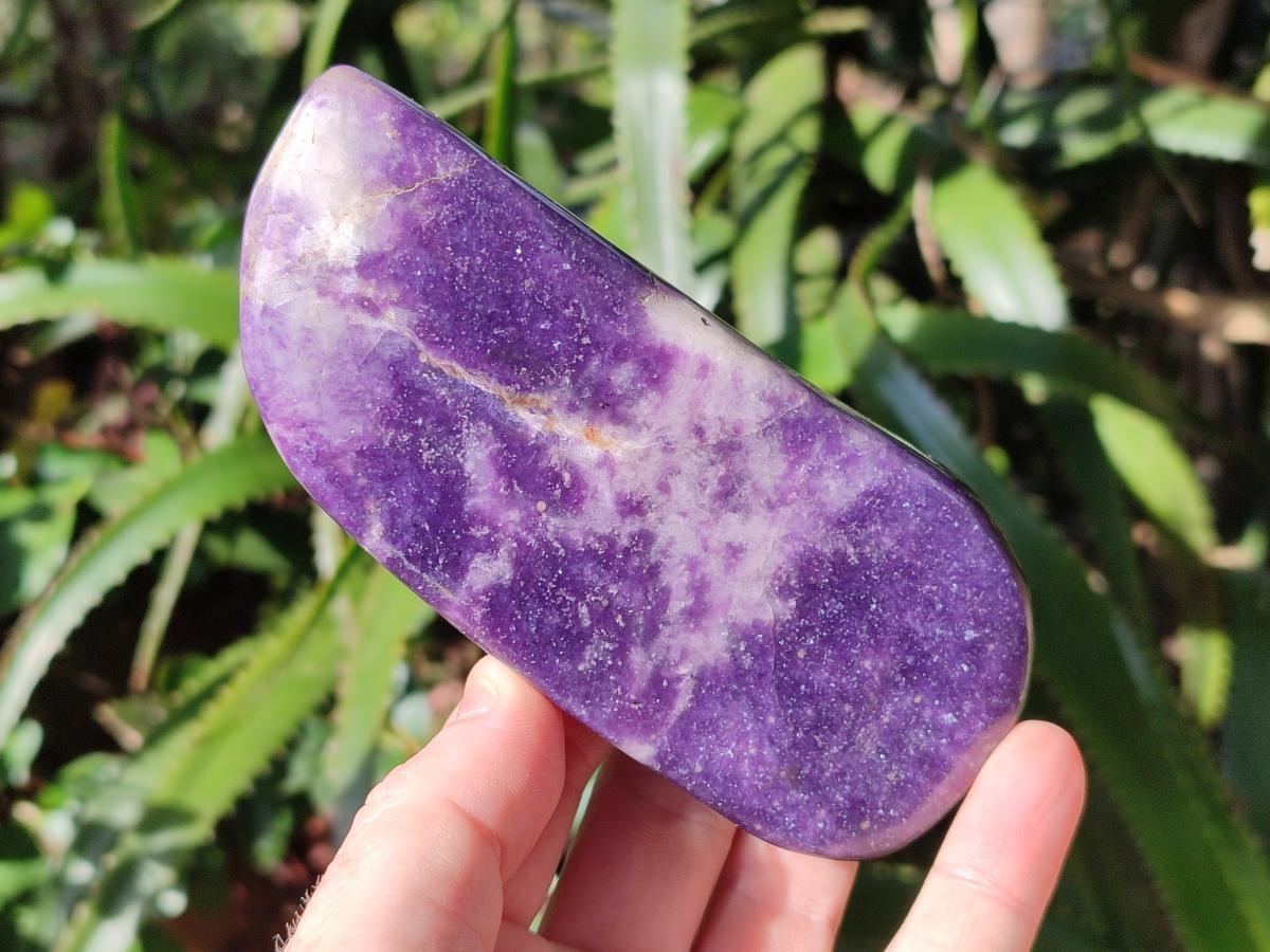Polished Lepidolite Free Forms x 4 From Zimbabwe - Toprock Gemstones and Minerals 
