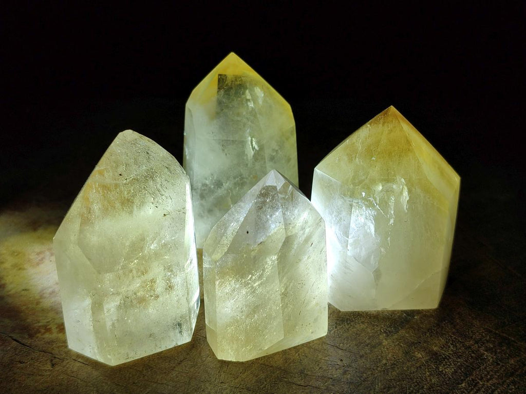 Polished Clear Golden Citrine Crystals x 10 From Madagascar - Toprock Gemstones and Minerals 