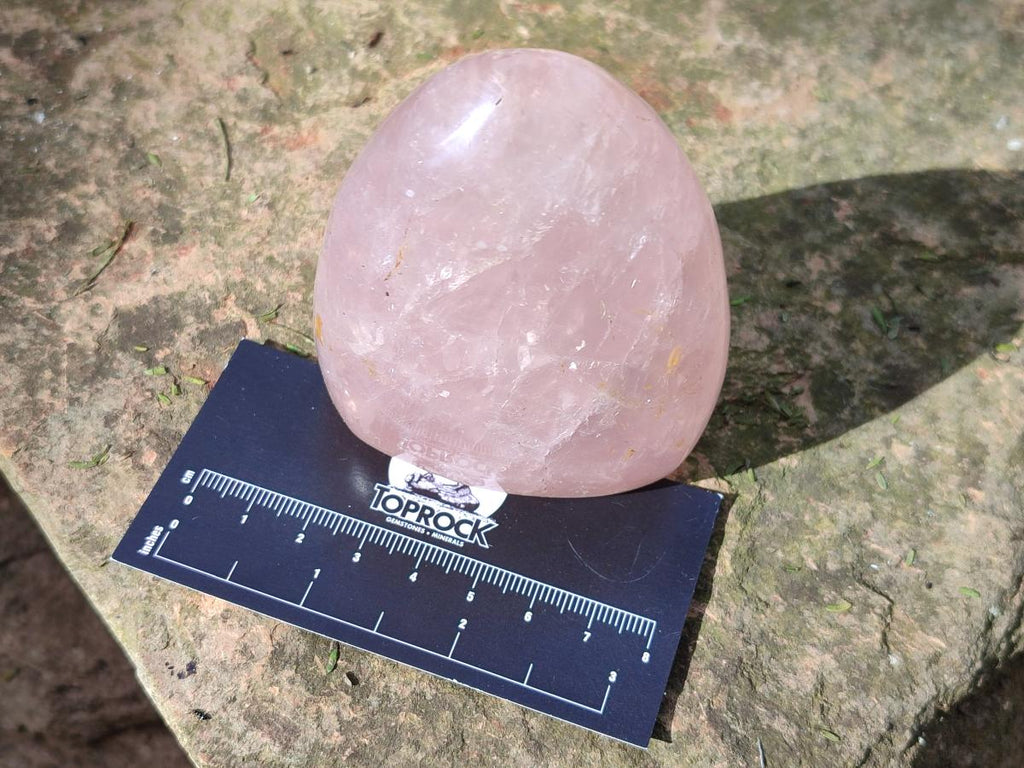 Polished Gemmy Rose Quartz Standing Display Pieces x 6 From Madagascar - Toprock Gemstones and Minerals 