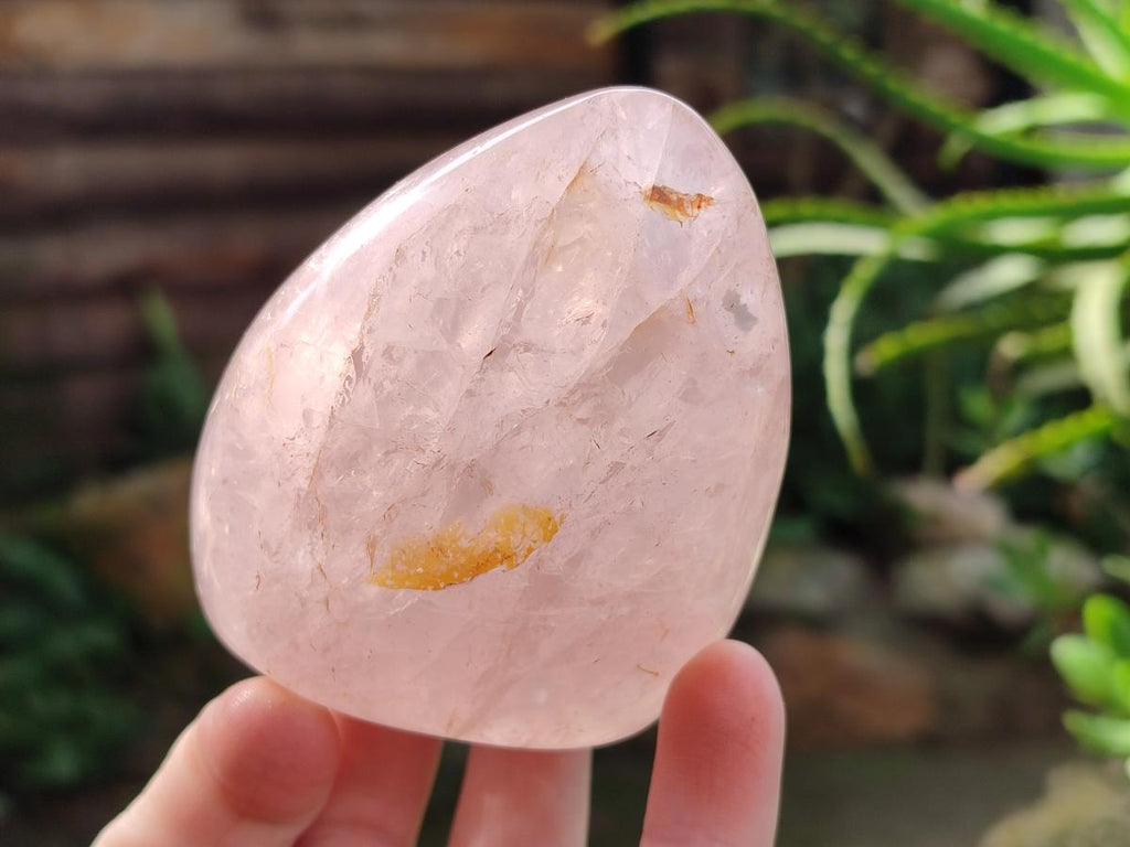 Polished Gemmy Rose Quartz Standing Display Pieces x 6 From Madagascar - Toprock Gemstones and Minerals 
