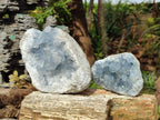 Natural Blue Celestite Specimens x 2 From Sakoany, Madagascar - Toprock Gemstones and Minerals 