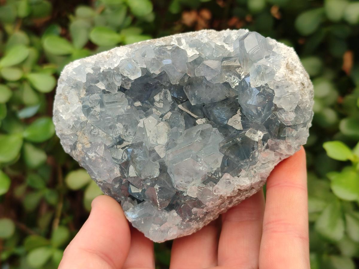 Natural Blue Celestite Specimens x 2 From Sakoany, Madagascar - Toprock Gemstones and Minerals 