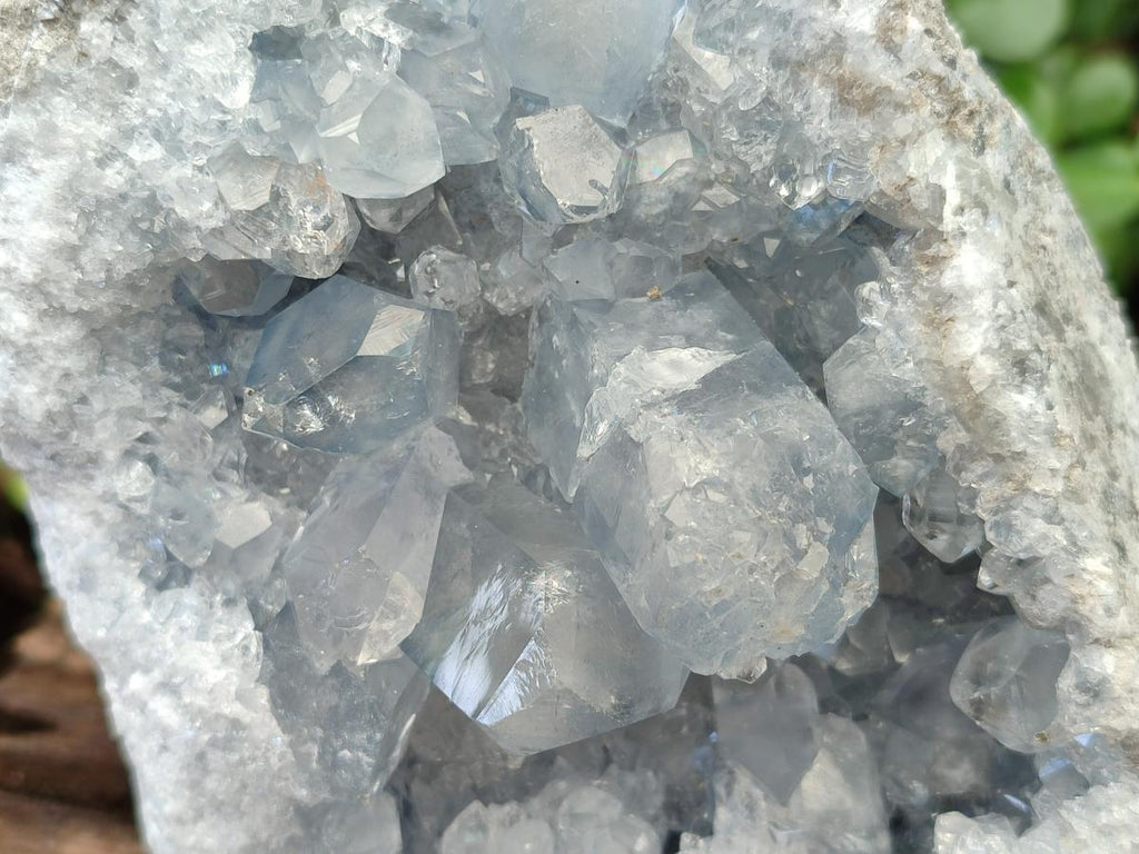 Natural Blue Celestite Specimens x 2 From Sakoany, Madagascar - Toprock Gemstones and Minerals 