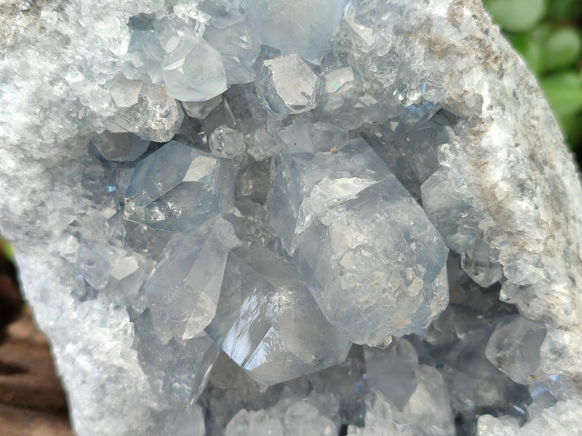 Natural Blue Celestite Specimens x 2 From Sakoany, Madagascar - Toprock Gemstones and Minerals 