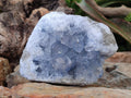 Natural Blue Celestite Specimens x 2 From Sakoany, Madagascar - Toprock Gemstones and Minerals 
