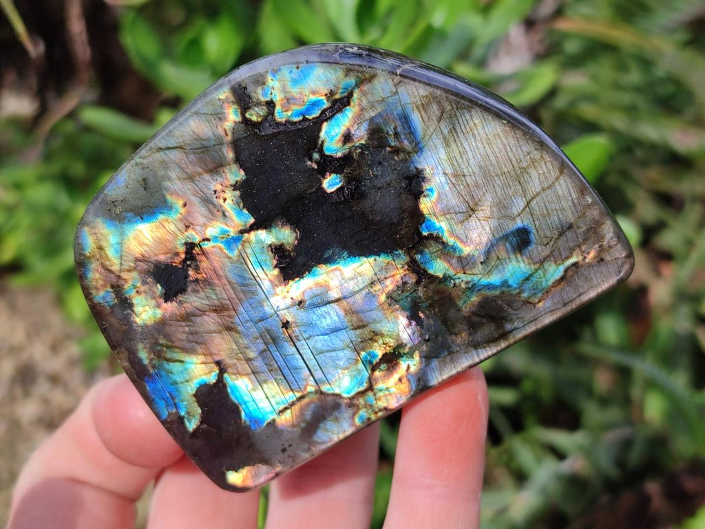 Polished Labradorite Standing Display Pieces x 6 From Madagascar - Toprock Gemstones and Minerals 