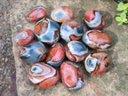 Polished Polychrome Jasper Galets x 24 From NW Coast, Madagascar - Toprock Gemstones and Minerals 