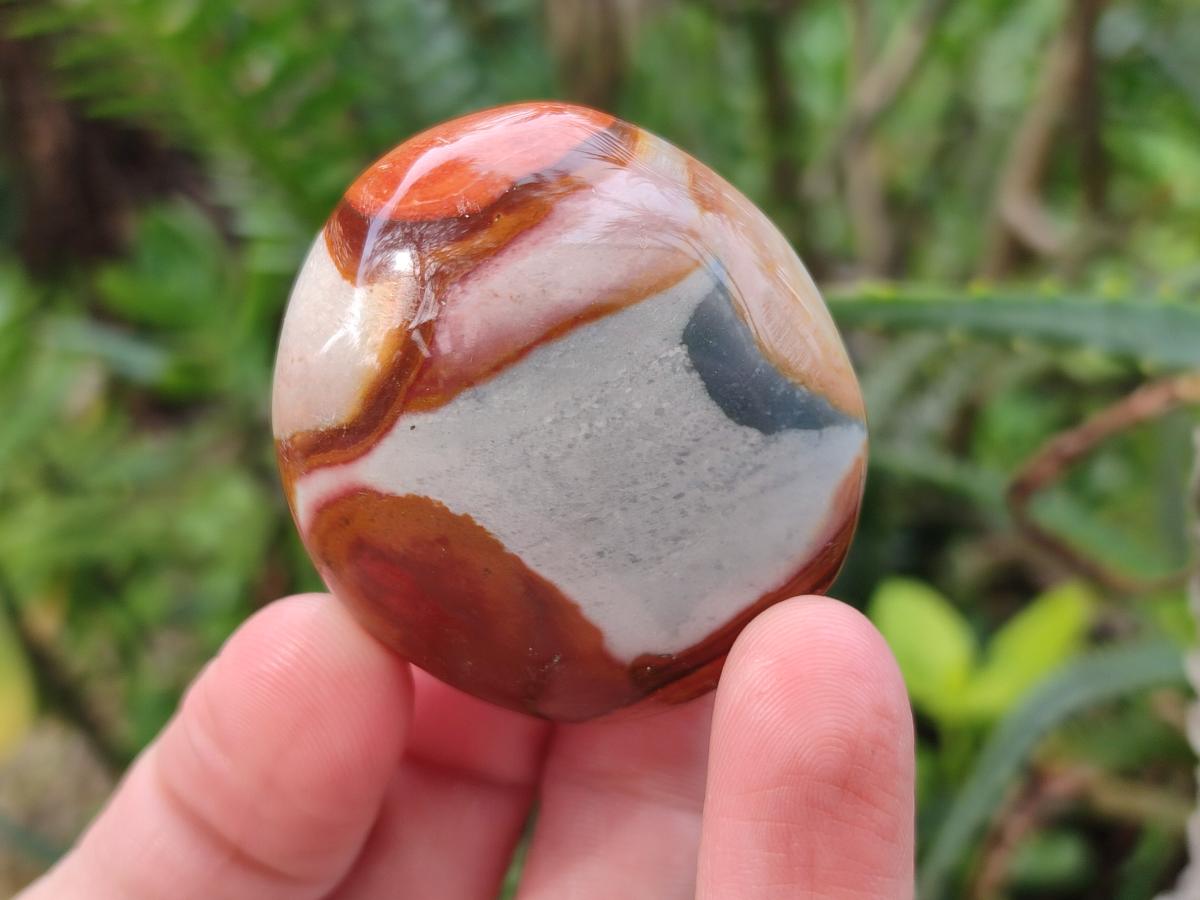 Polished Polychrome Jasper Galets x 24 From NW Coast, Madagascar - Toprock Gemstones and Minerals 