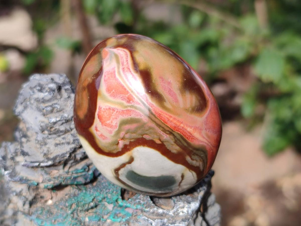 Polished Polychrome Jasper Galets x 24 From NW Coast, Madagascar - Toprock Gemstones and Minerals 