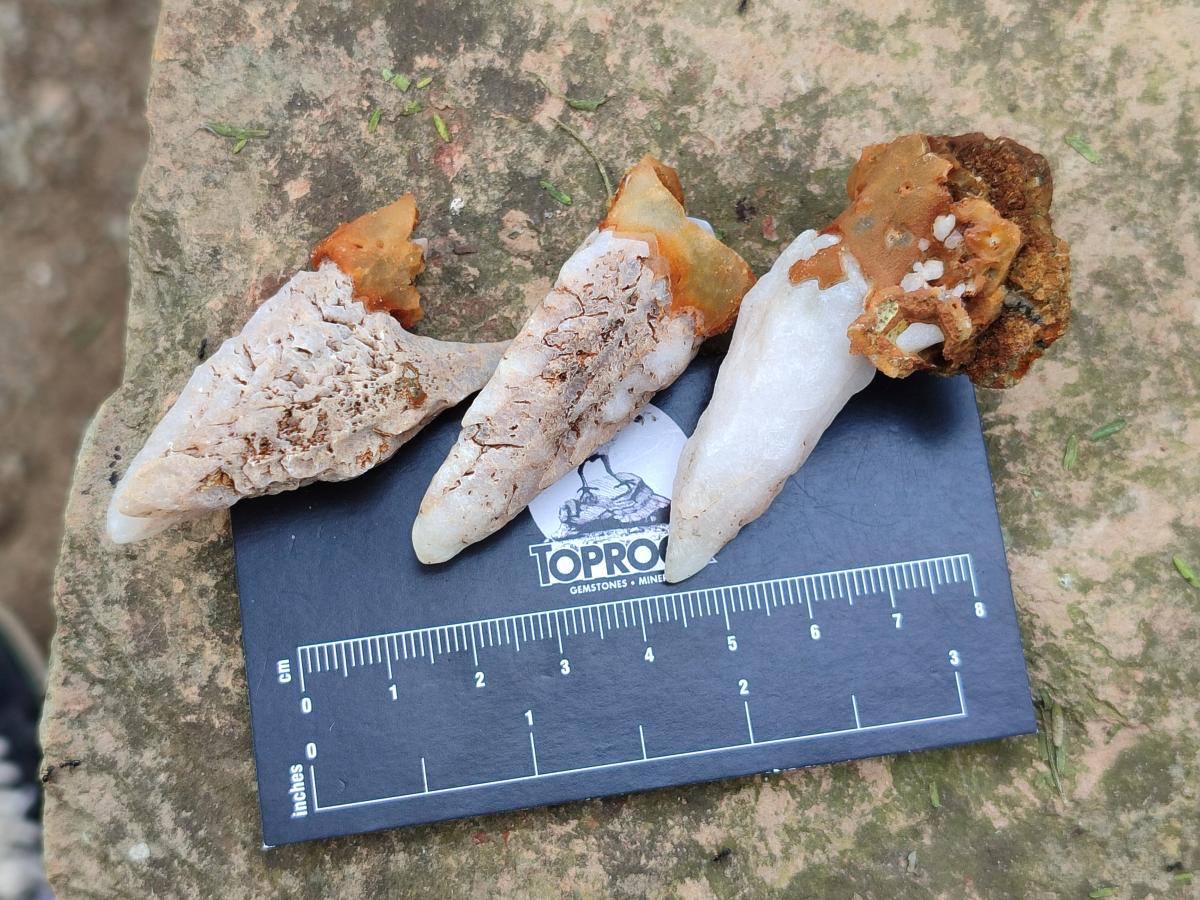 Natural Dogtooth Calcite Crystals x 70 From Albert's Mountain, Lesotho - Toprock Gemstones and Minerals 