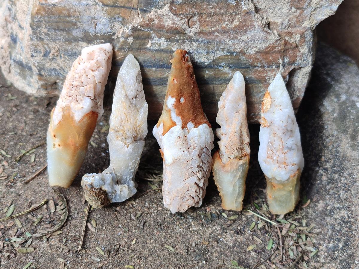 Natural Dogtooth Calcite Crystals x 70 From Albert's Mountain, Lesotho - Toprock Gemstones and Minerals 