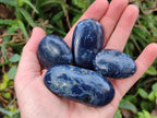 Polished Dumortierite Galets x 24 From Madagascar - Toprock Gemstones and Minerals 