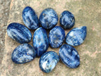 Polished Dumortierite Galets x 24 From Madagascar - Toprock Gemstones and Minerals 