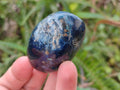 Polished Dumortierite Galets x 24 From Madagascar - Toprock Gemstones and Minerals 