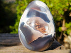Polished Large White Red and Grey Agate Gemstone Eggs x 2 From Madagascar - Toprock Gemstones and Minerals 