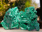 Natural Silky Malachite Specimens x 6 From Kasompe, Congo - Toprock Gemstones and Minerals 