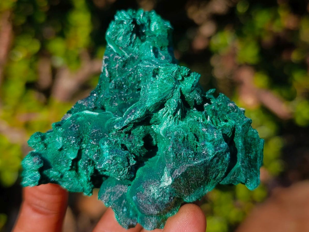 Natural Silky Malachite Specimens x 6 From Kasompe, Congo - Toprock Gemstones and Minerals 
