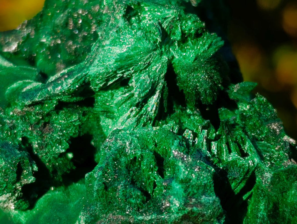 Natural Silky Malachite Specimens x 6 From Kasompe, Congo - Toprock Gemstones and Minerals 