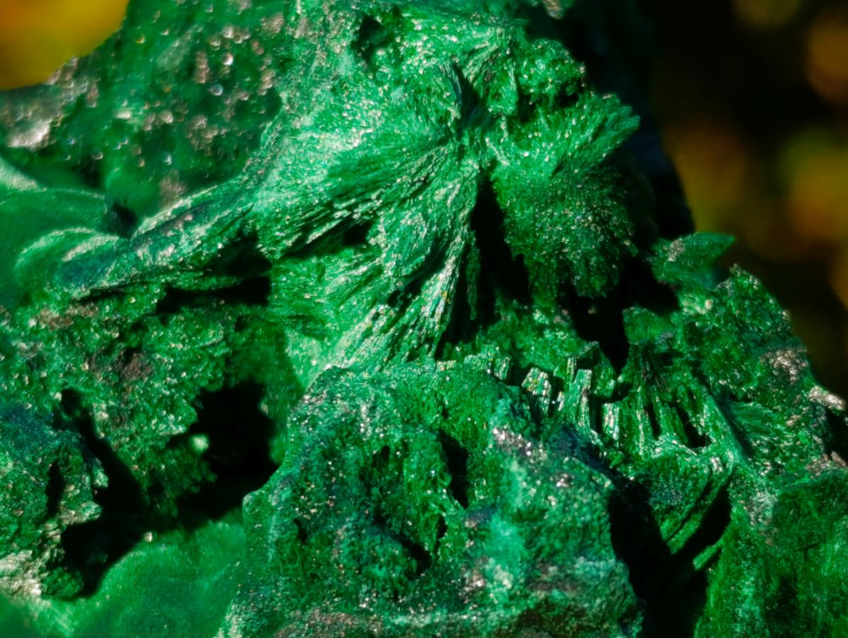 Natural Silky Malachite Specimens x 6 From Kasompe, Congo - Toprock Gemstones and Minerals 
